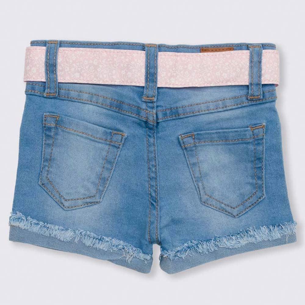 Shorts de Bebê Jeans + Barra Virada Yoyo Baby