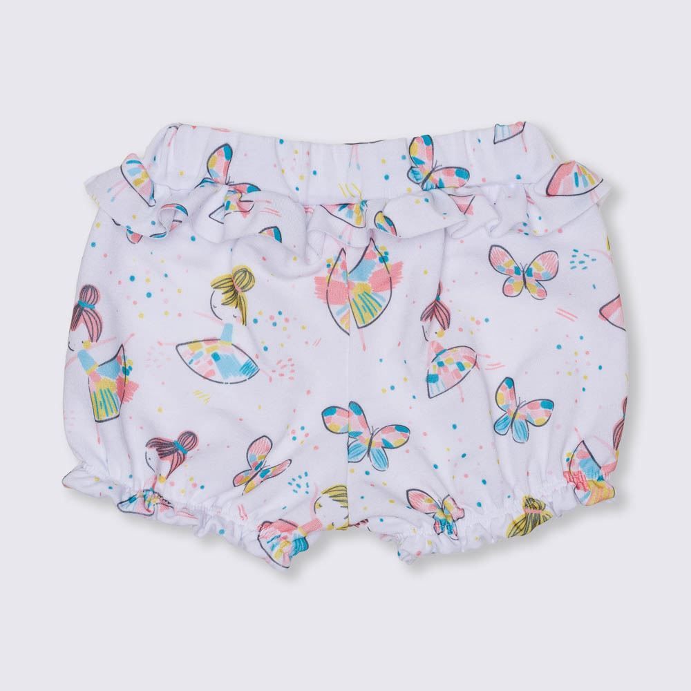 Shorts de Bebê Menina Balé Colorido Yoyo Baby