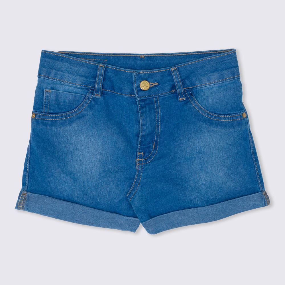 Shorts Jeans 12 a 16 anos Barras Dobradas Marmelada