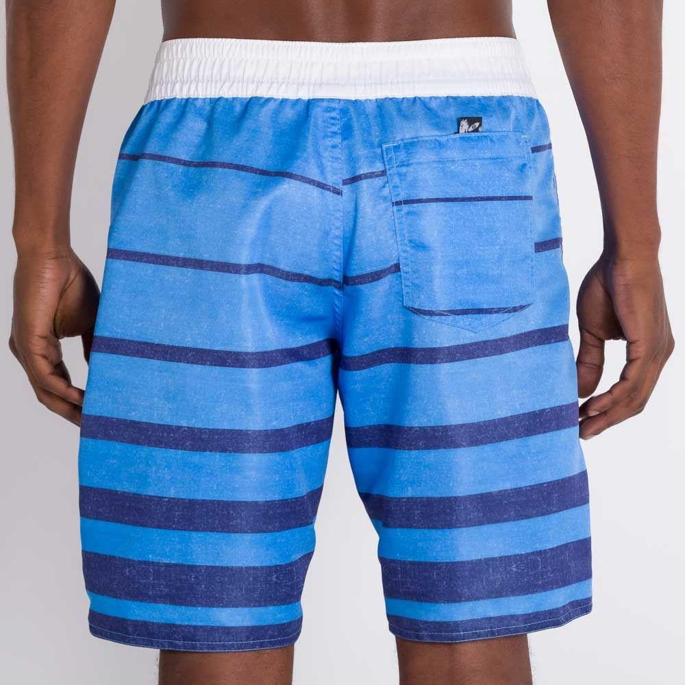 Shorts Listrado com Elástico Marc Alain