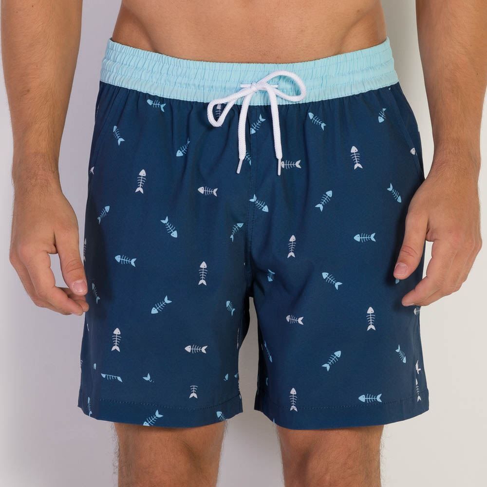 Shorts Masculino Nylon Peixes Marc Alain