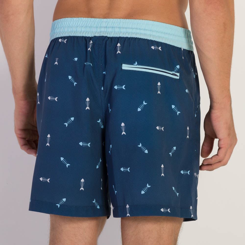 Shorts Masculino Nylon Peixes Marc Alain