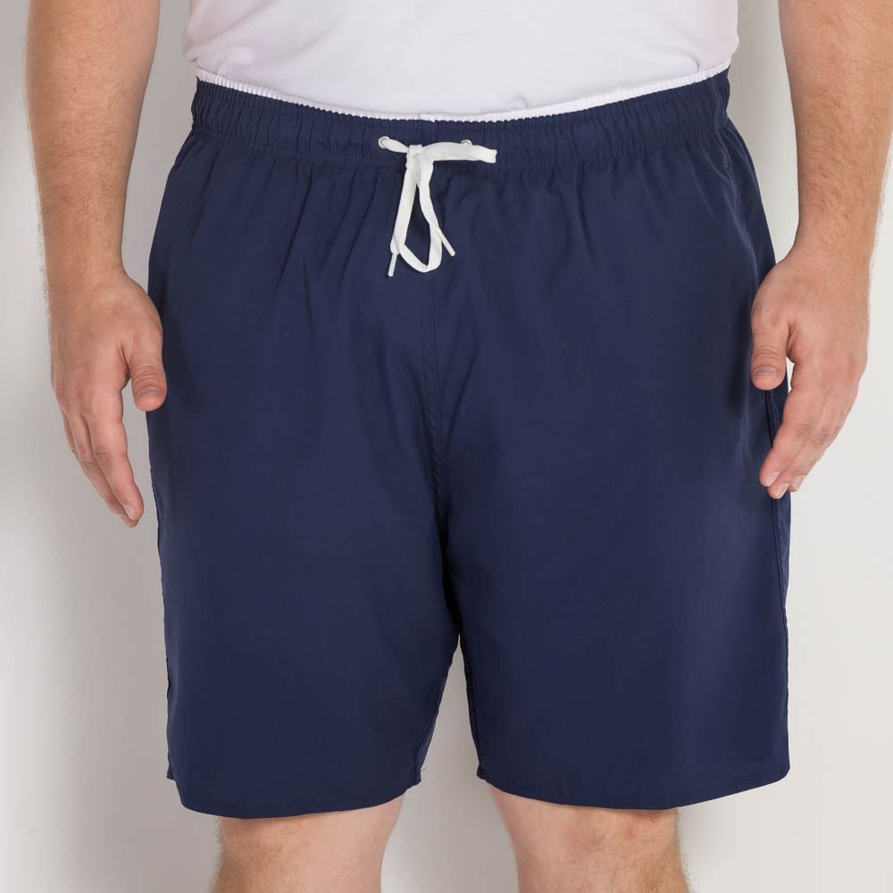 Shorts Plus Size com Elastano Liso Marc Alain Plus