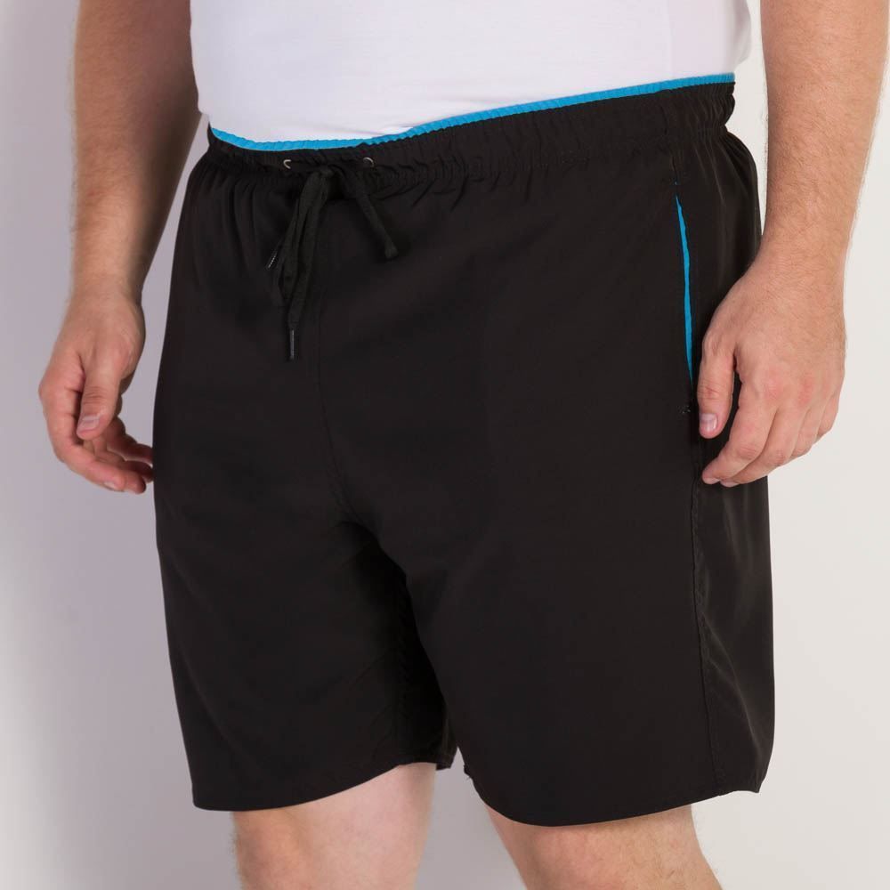 Shorts Plus Size com Elastano Liso Marc Alain Plus