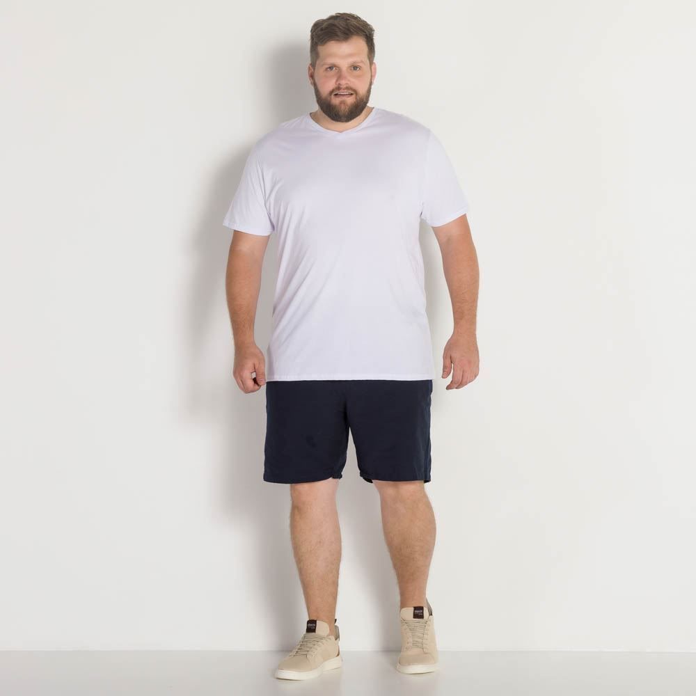 Shorts Plus Size Liso Marc Alain