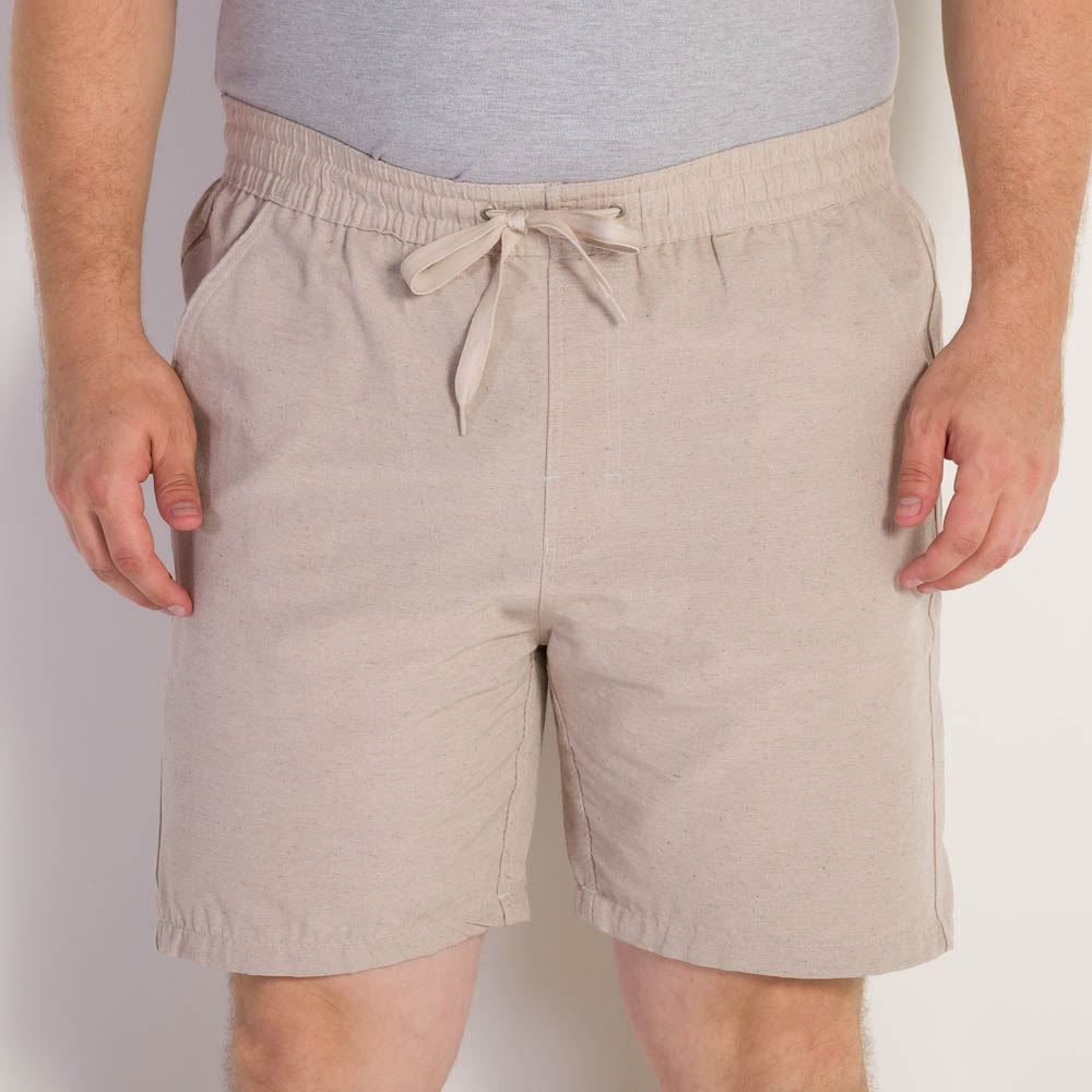 Shorts Plus Size Liso Marc Alain