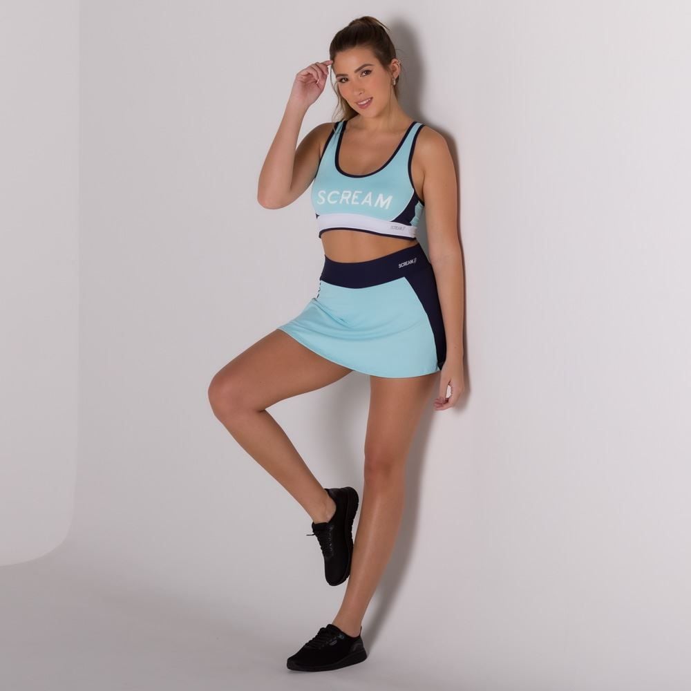 Shorts Saia com Recorte Lateral Scream