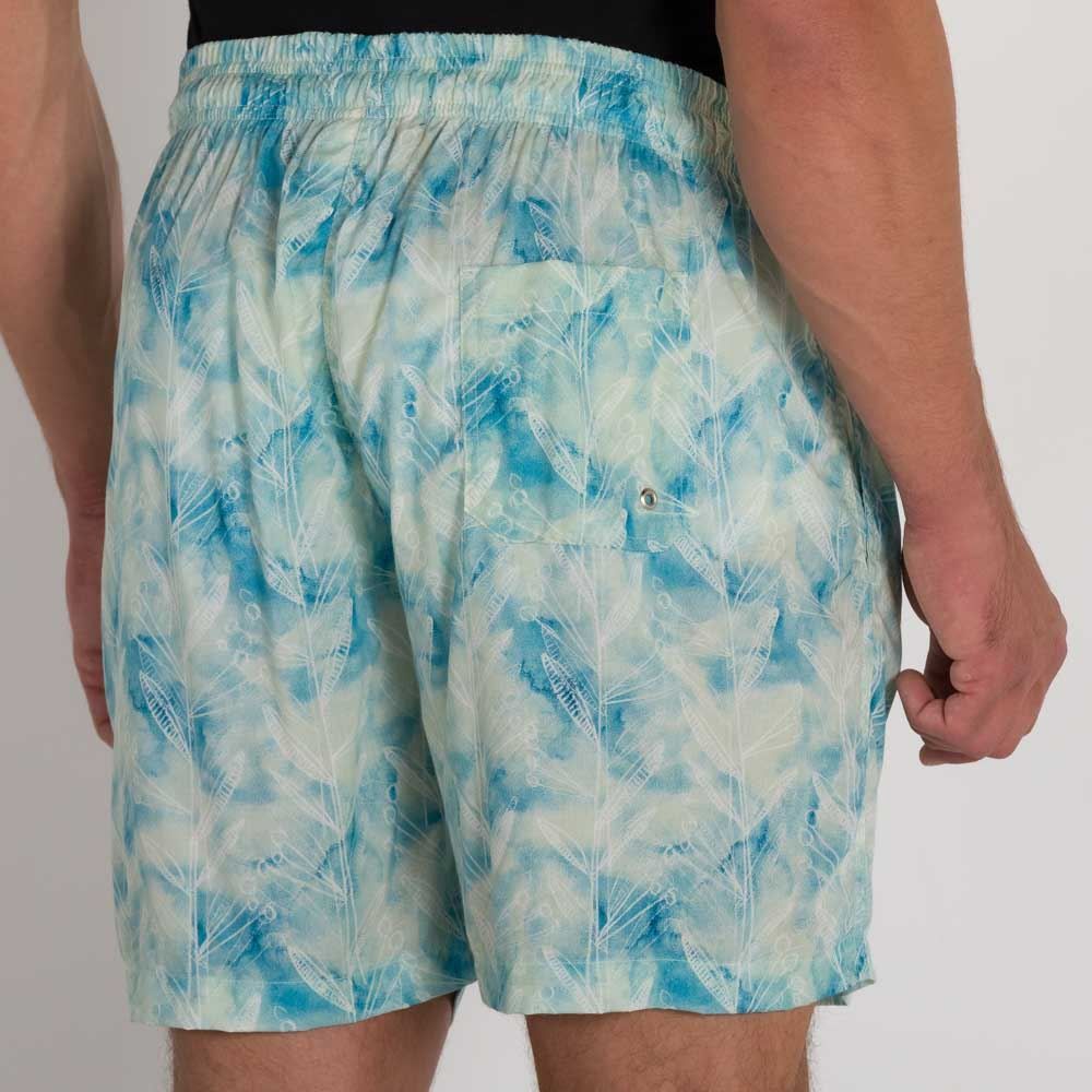 Shorts Viscose Folhas Thing