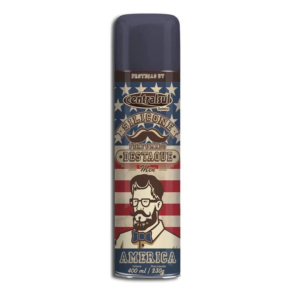 Silicone Spray Destaque América 400ml CentralSul - Men