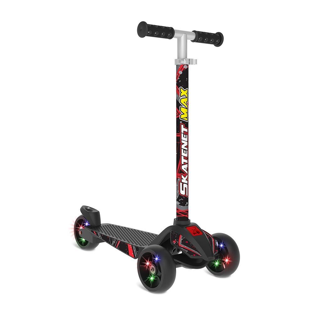Skatenet Max Led Ajustavel Black Brinquedos Bandeirante