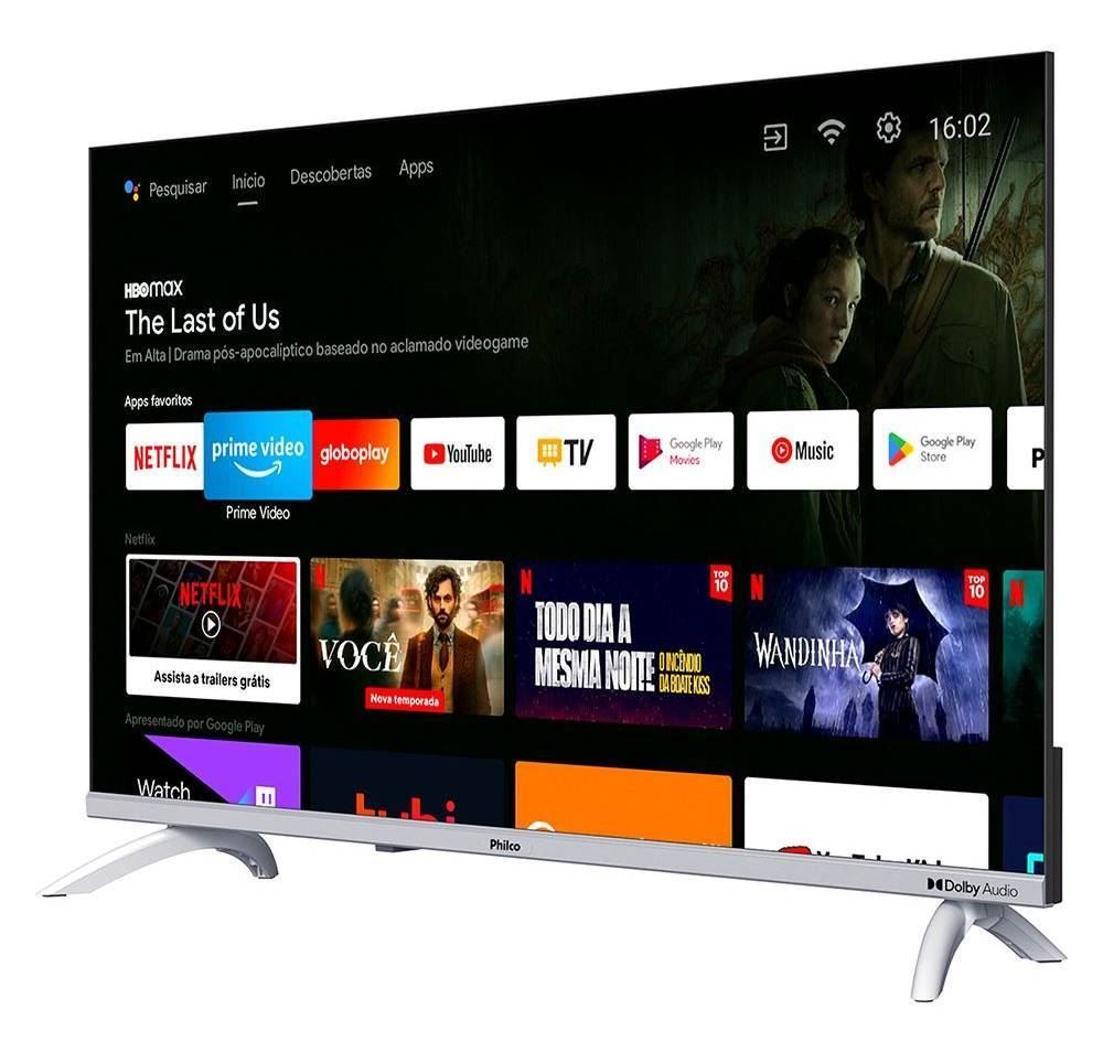 Smart Tv 32" Hd Philco Android Tv Led Ptv32g23agssblh - Bivolt
