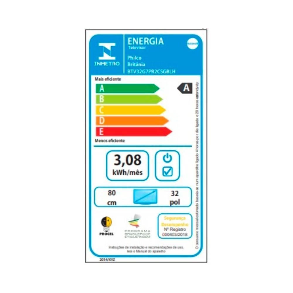 Smart Tv 32” Hd Britânia Quadcore Btv32g7pr2csgblh - Bivolt