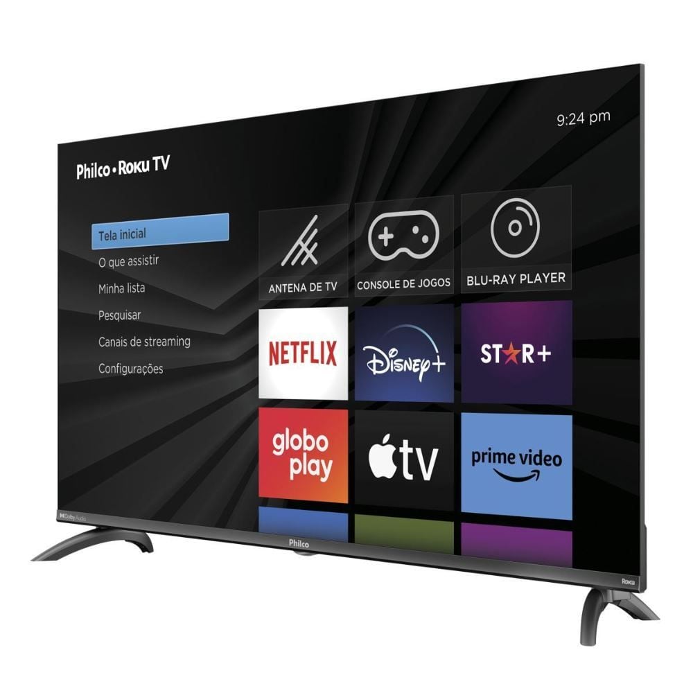 Smart Tv 40” Philco Ptv40m9gr2cgb Roku Tv Led Dolby Audio