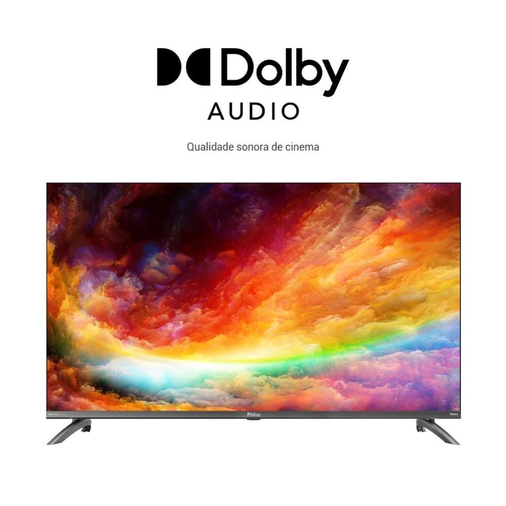 Smart Tv 40” Philco Ptv40m9gr2cgb Roku Tv Led Dolby Audio