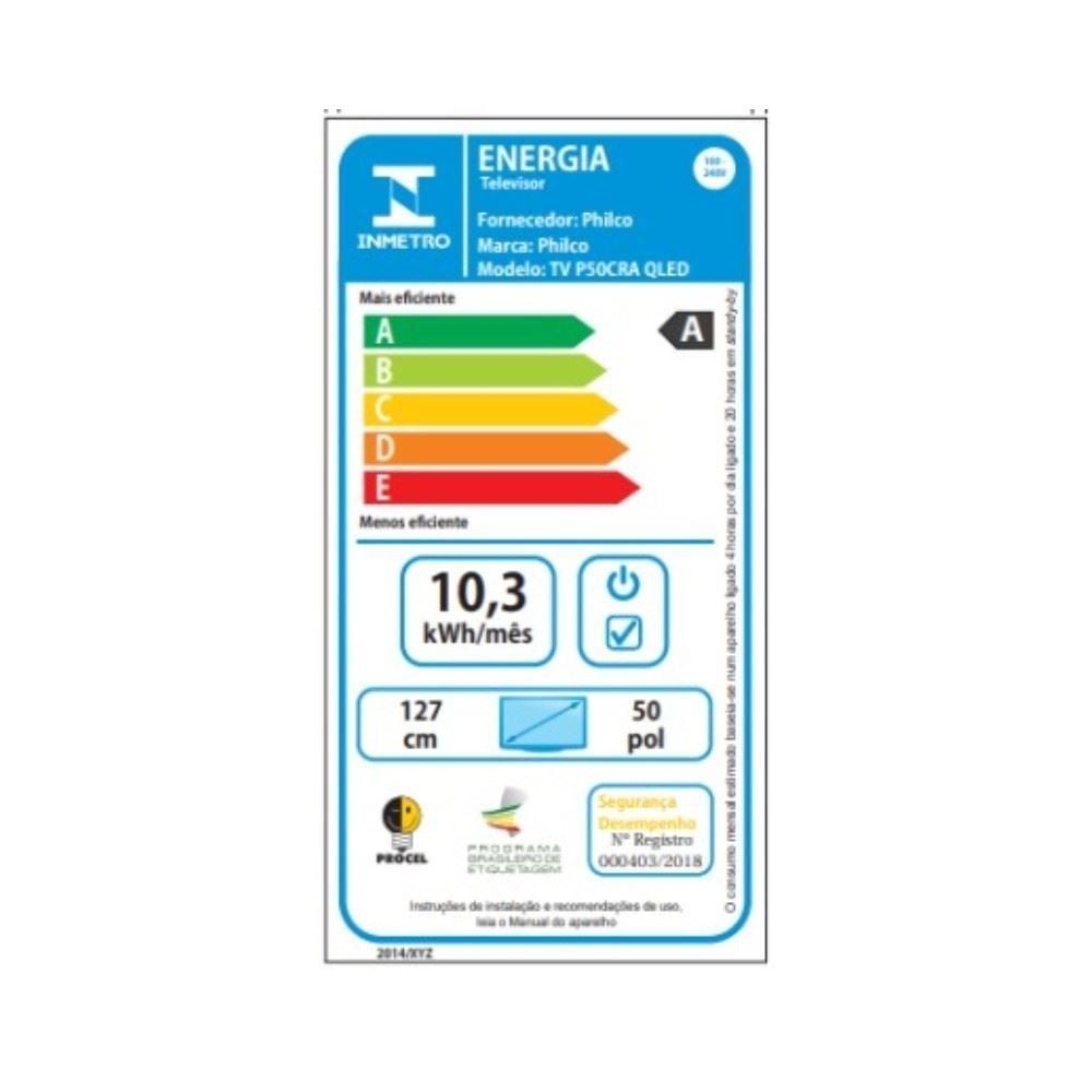 Smart Tv 50 Philco Qled Roku P50cra Dolby Áudio