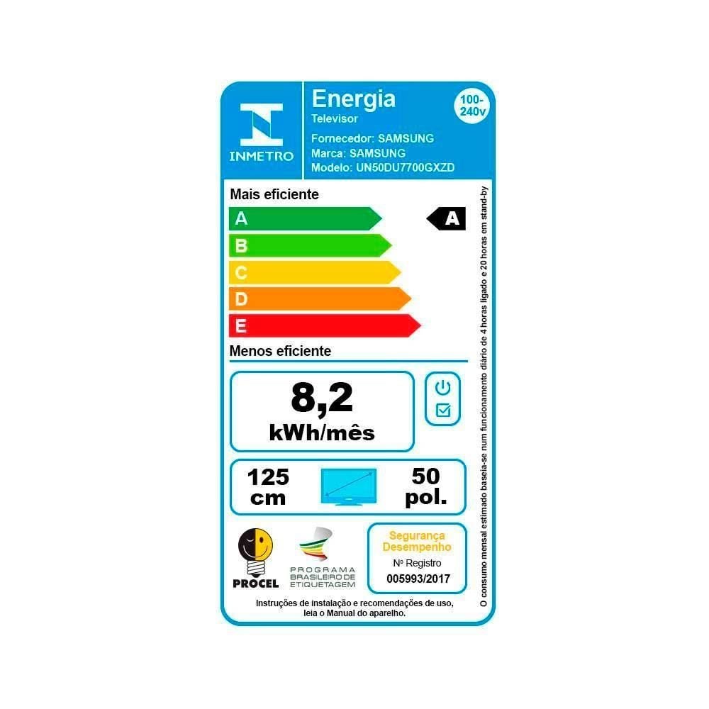 Smart Tv 50” Uhd 4K Samsung Alexa Built In 50Du7700 - Bivolt