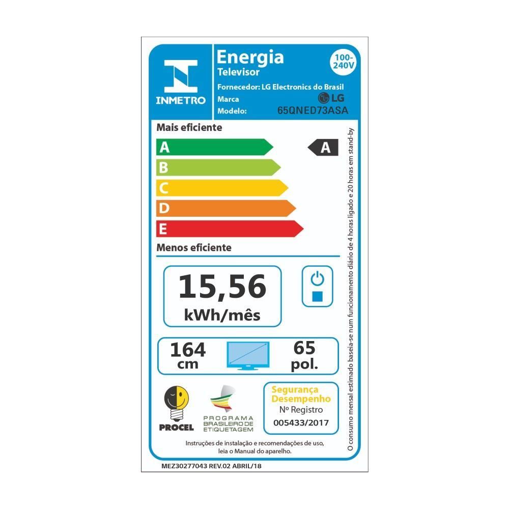 Smart Tv 65" Lg Qned73asa 4K Qned A7 Ai Gen8 Webos 25 Hdr10