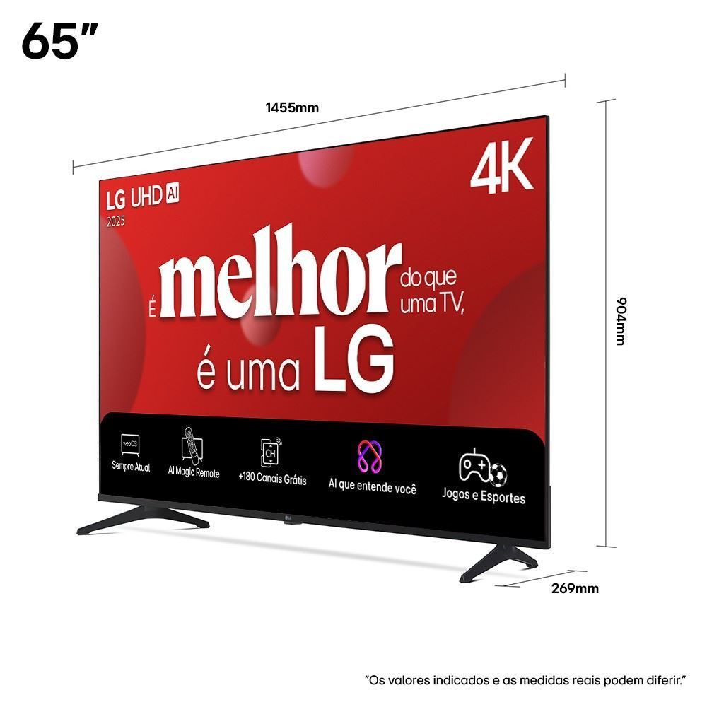 Smart Tv 65" Lg Uhd Ai 4K 65Ua8550 - Bivolt