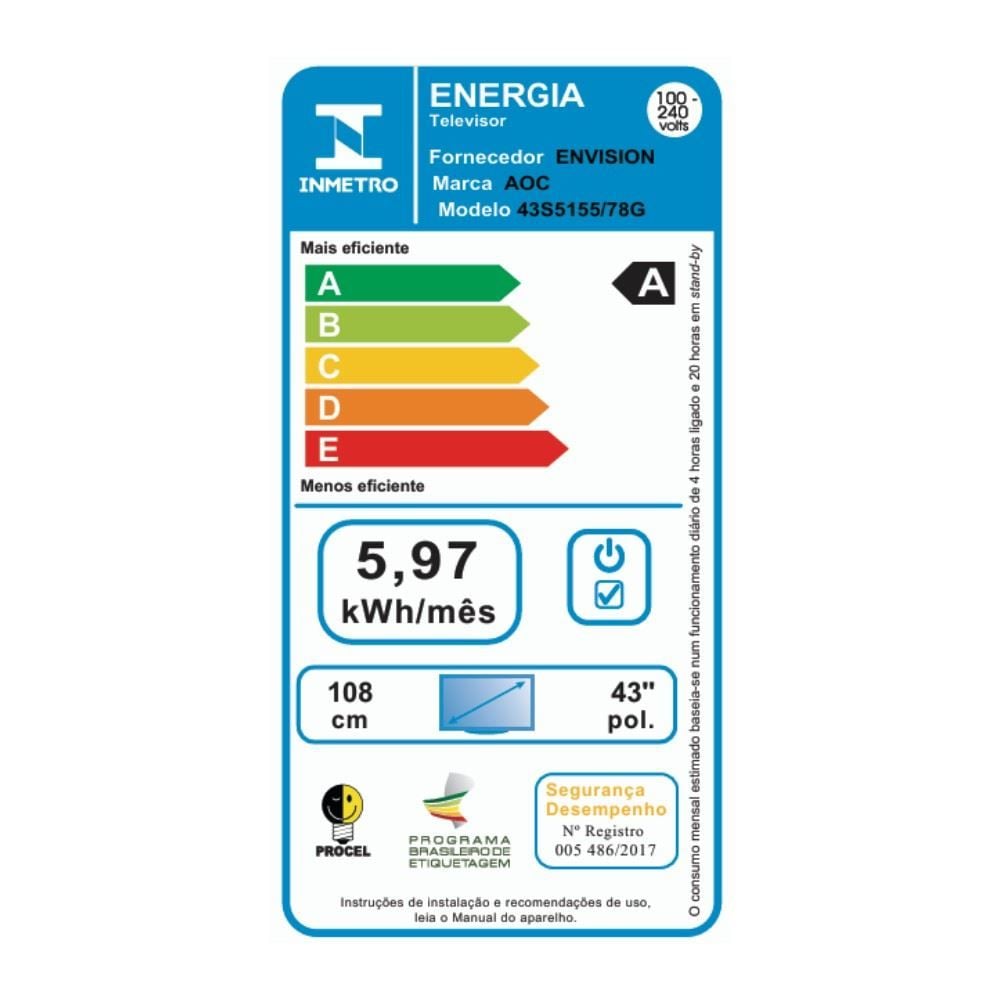 Smart Tv Aoc 43" Roku Tv