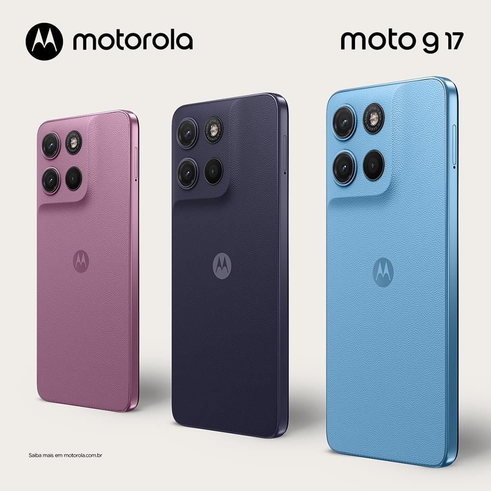 Smartphone Motorola Moto G17 4G 256Gb 4Gb - ROSA