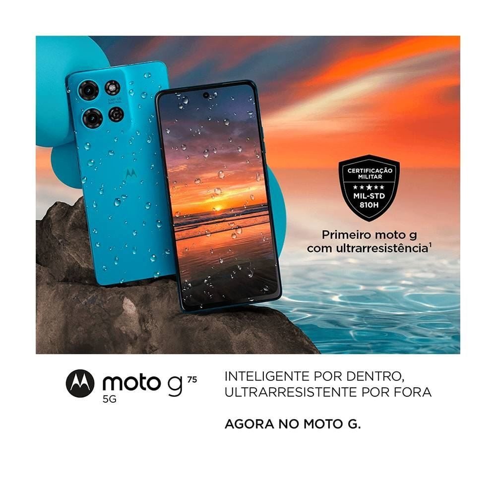 Smartphone Motorola Moto G75 Xt2437 5G 256Gb - Azul