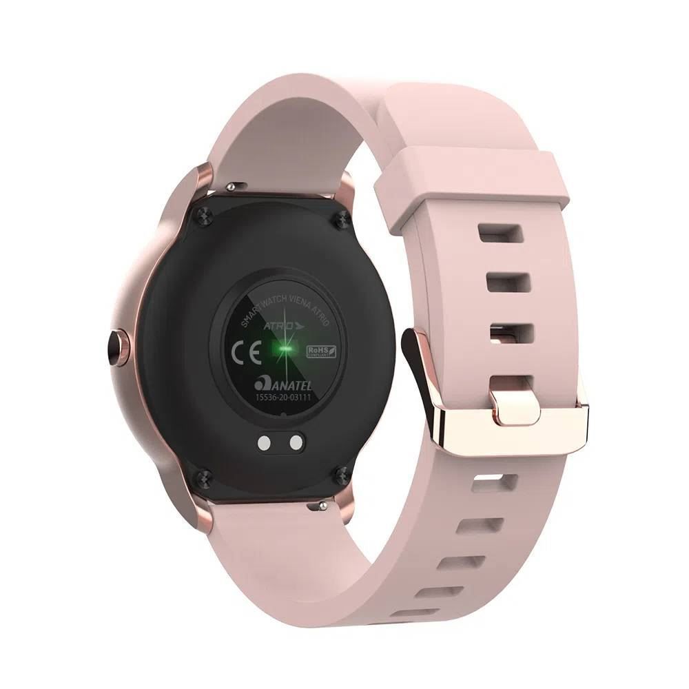 Smartwatch Átrio Viena Tela 1,30" Prova D'água - Rosa