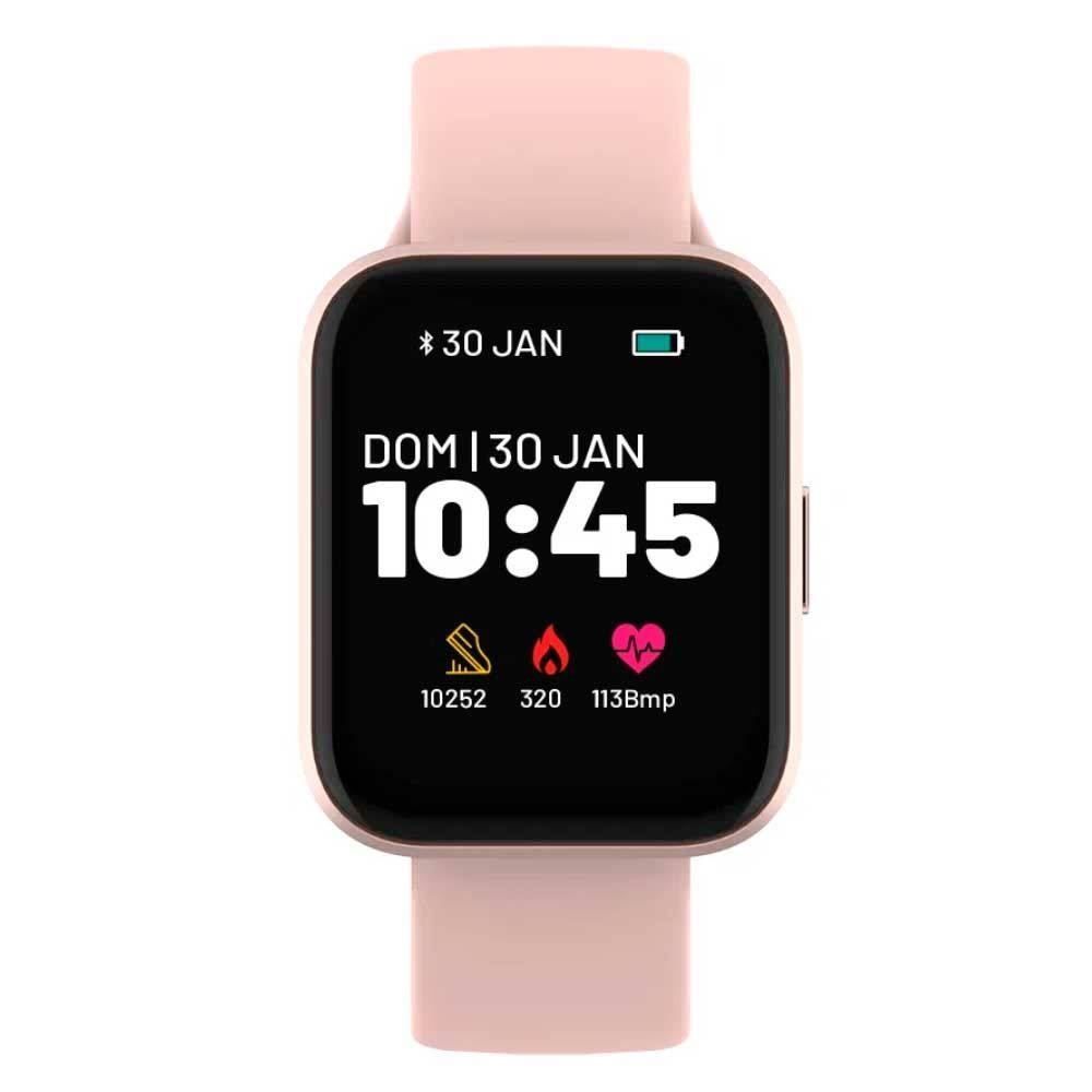 Smartwatch M1 Leitura De Msg Á Prova D'água Ip68 Atrio Es435 - Rosa