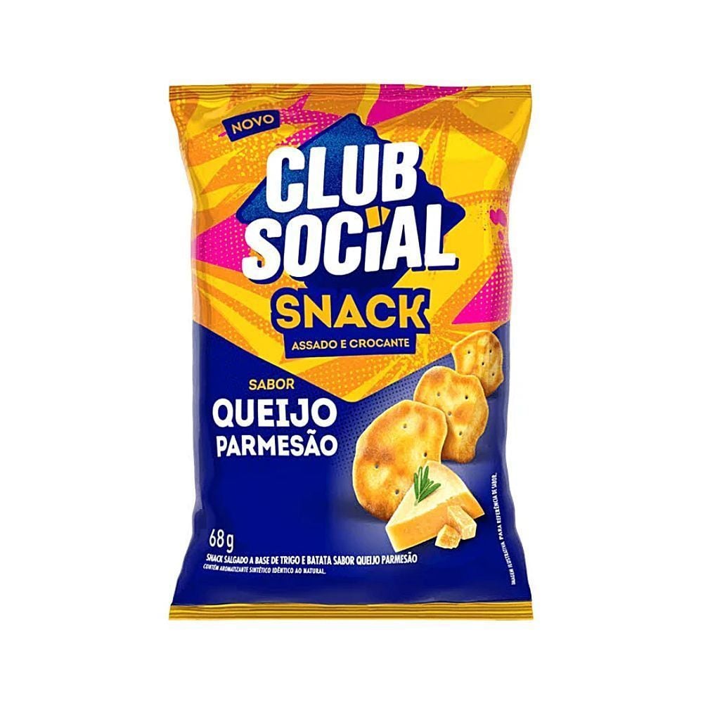 Snack Club Social Parmesão 68G