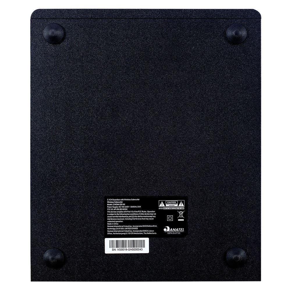 Soundbar Jbl Bluetooth 2.1 Canais Subwoofer Sem Fios Jblsb180 - Bivolt