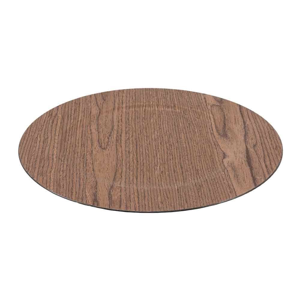 Sousplat Madeira 33Cm - Marrom