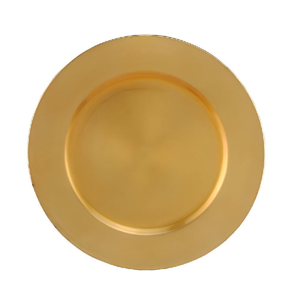 Sousplat Opala Plástico Lyor - Dourado