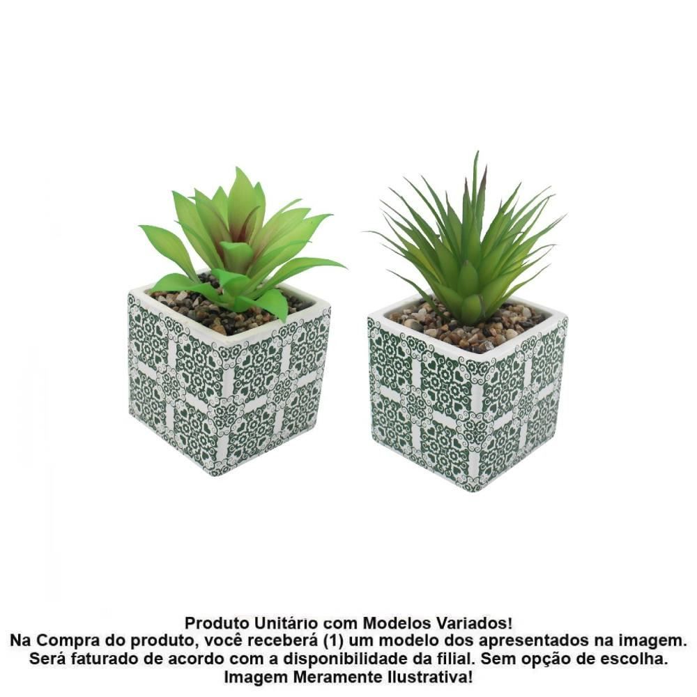 Suculenta Artificial com Vaso Cimento Havan Casa 15Cm - Sortido