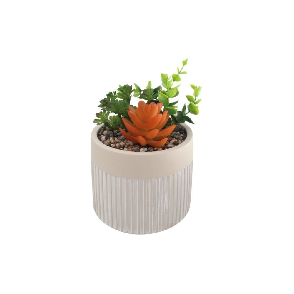 Suculenta Artificial com Vaso Cimento Havan Casa 9Cm - Sortido