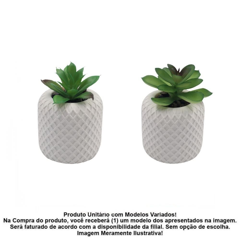 Suculenta Artificial Vaso de Cimento Havan Casa 10Cm - Sortido