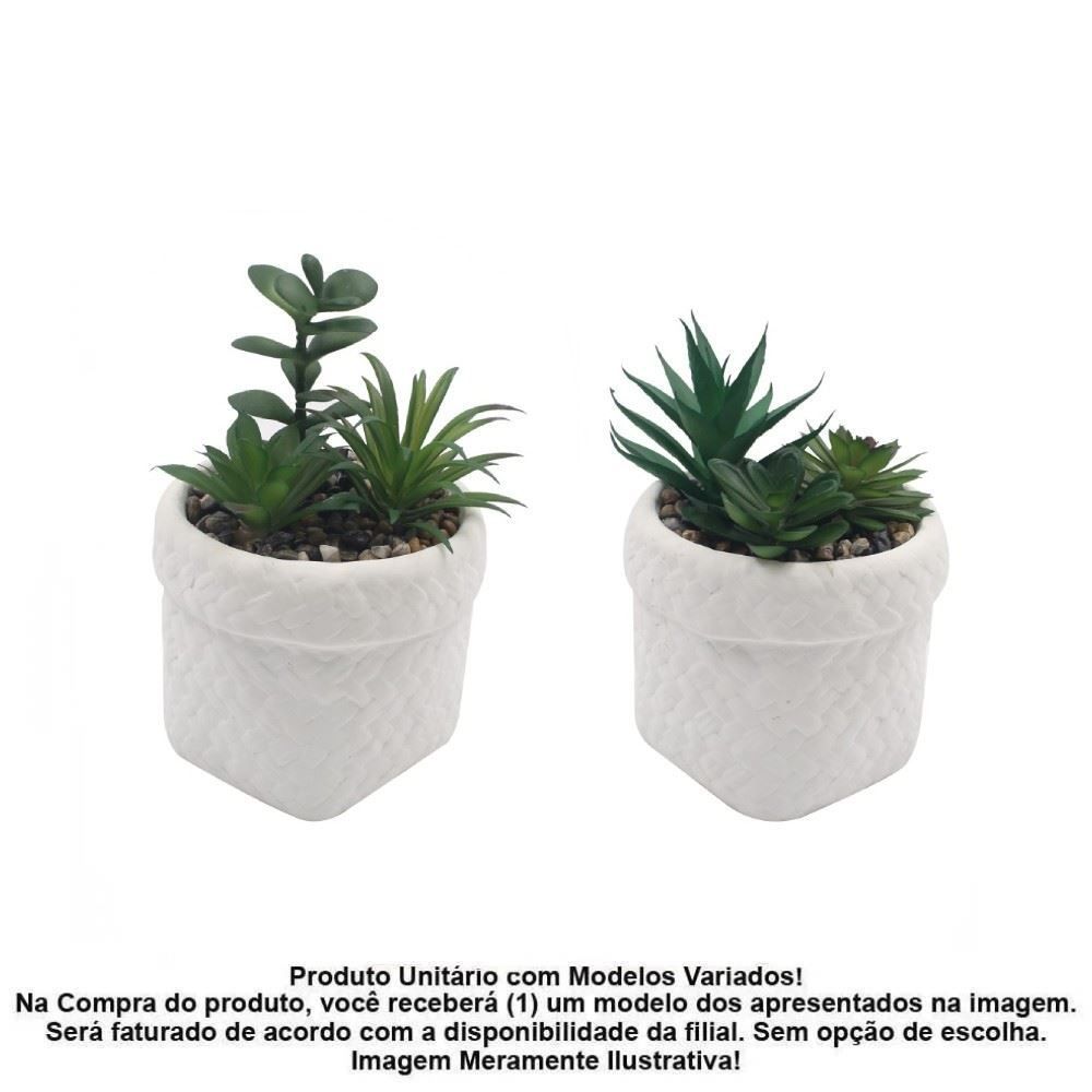 Suculenta Artificial Vaso de Cimento Havan Casa 14,5Cm - Sortido