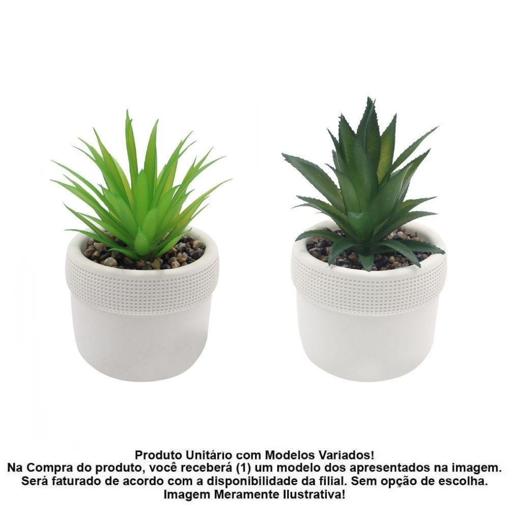 Suculenta Artificial Vaso de Cimento Havan Casa 17,5Cm - Sortido