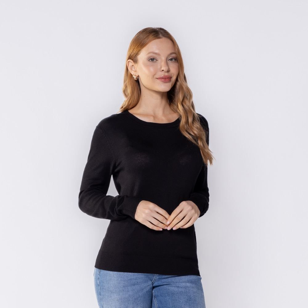 Suéter Feminino Gola Redonda Patricia Foster