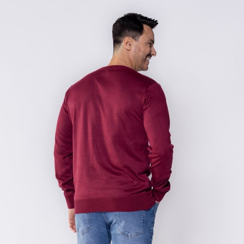 Suéter Masculino De Tricot Gola Redonda Marc Alain