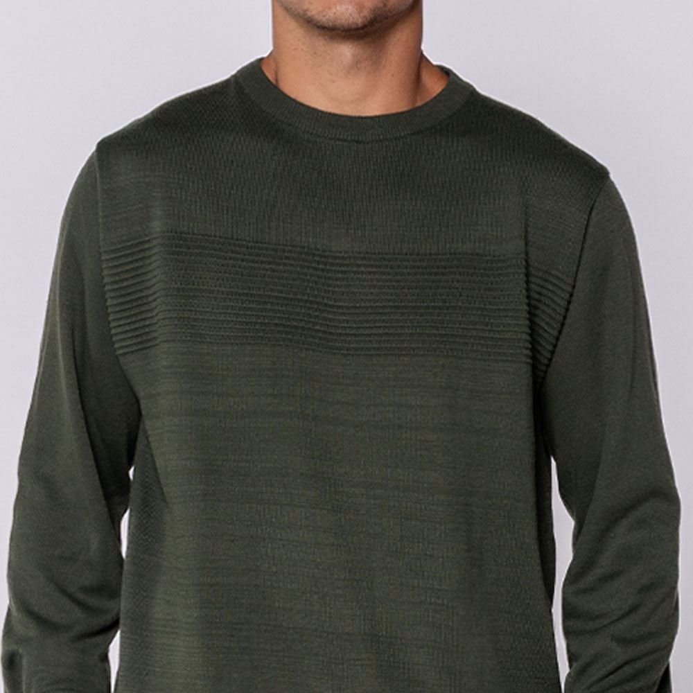 Suéter Masculino Em Tricot Com Textura Thing