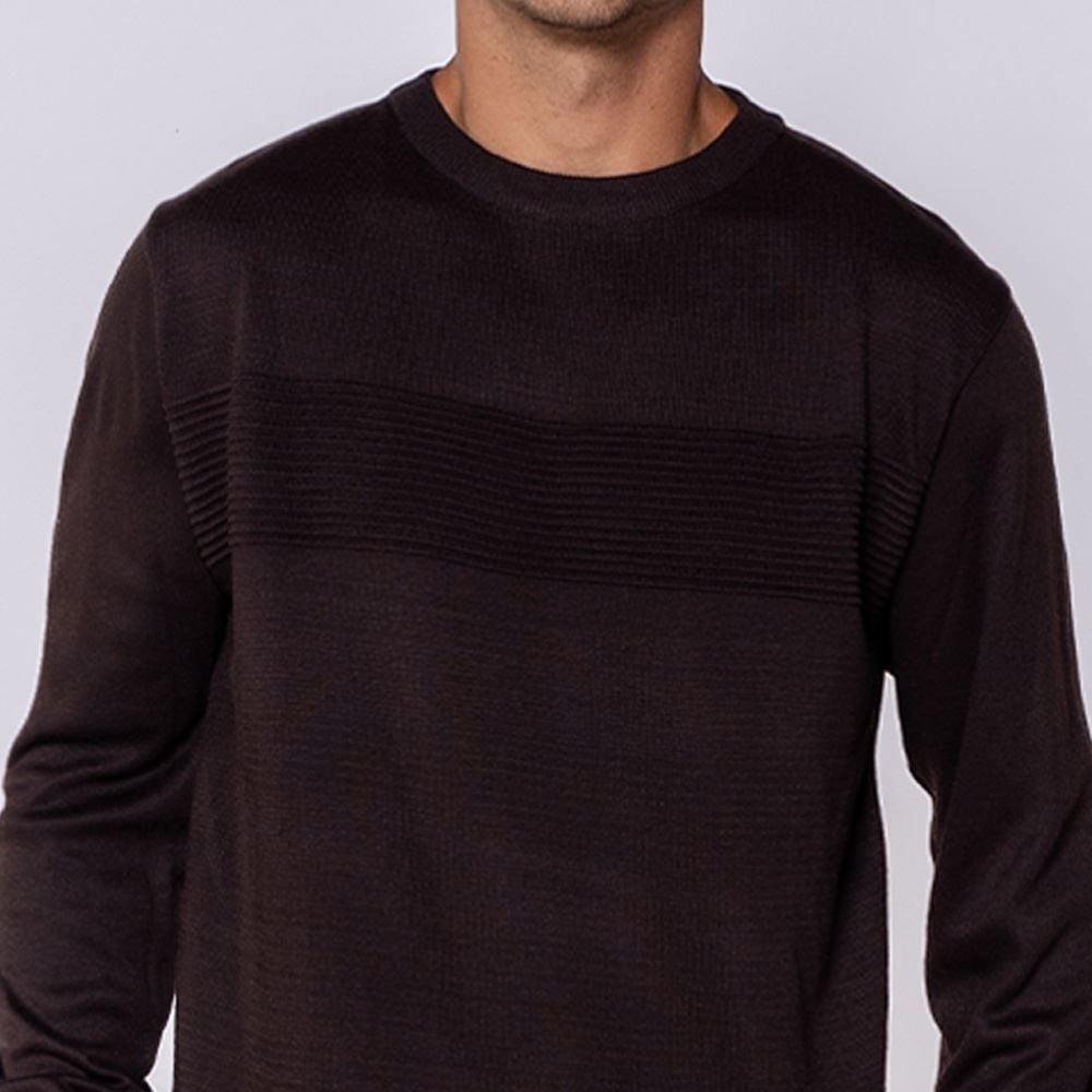 Suéter Masculino Em Tricot Com Textura Thing