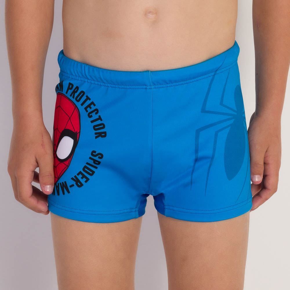 Sunga Infantil Boxer 4 a 10 Anos Spider Man Marvel