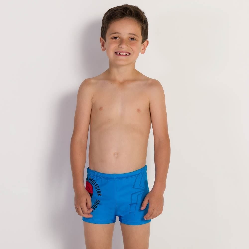 Sunga Infantil Boxer 4 a 10 Anos Spider Man Marvel