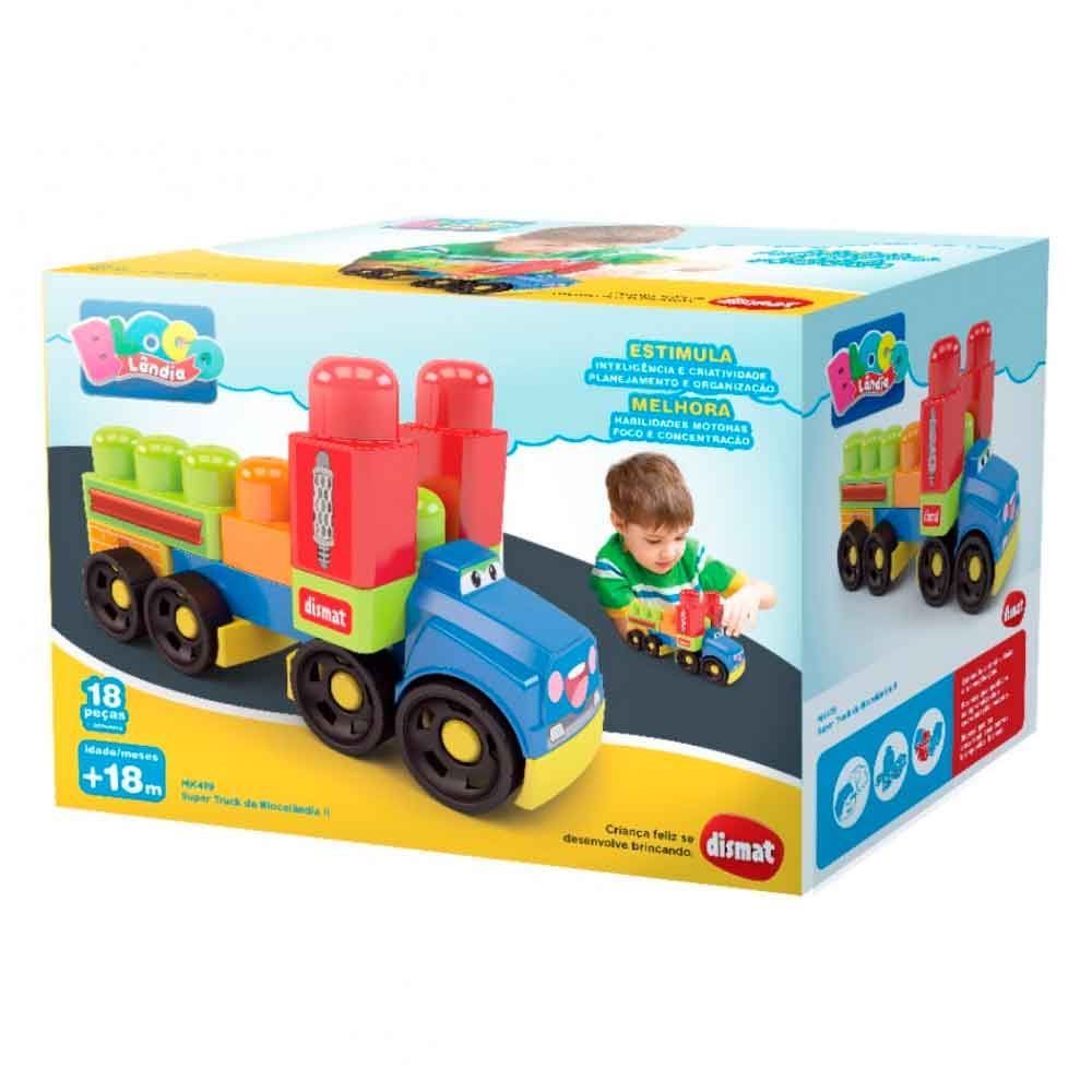 Super Truck Blocolândia 18 Peças Dismat - MK419
