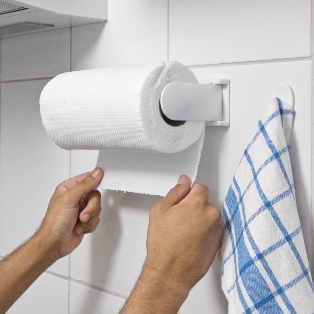 Suporte Adesivo para Papel Toalha Tekbond Cozinha - 78072708121