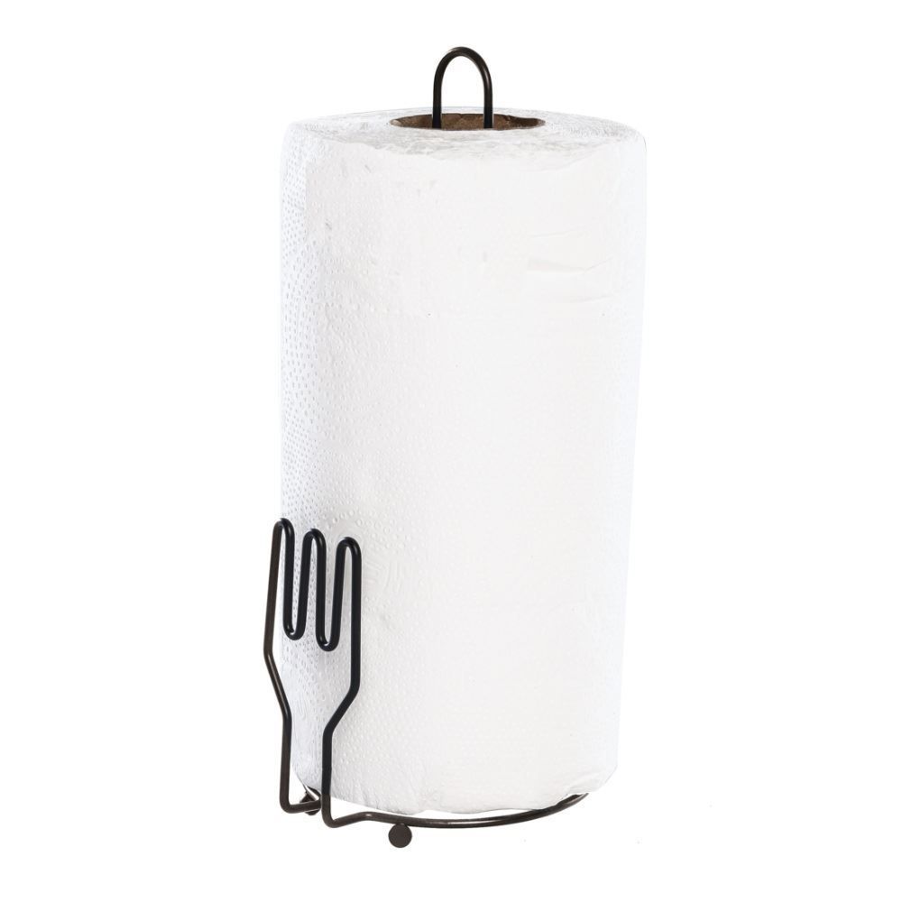 Suporte Para Rolo De Papel Toalha Querida Black Arthi 26 Cm - Preto