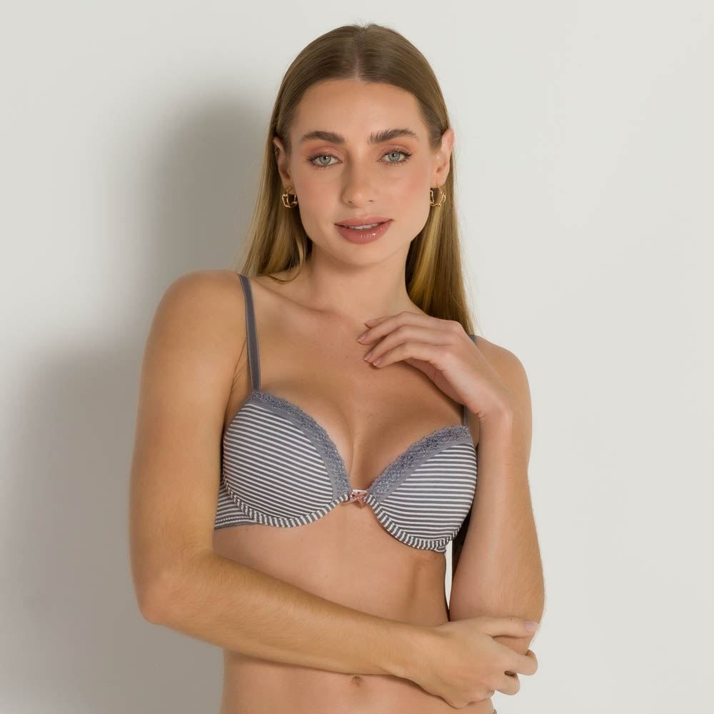 Sutiã Com Bojo Sem Base Com Renda Holla