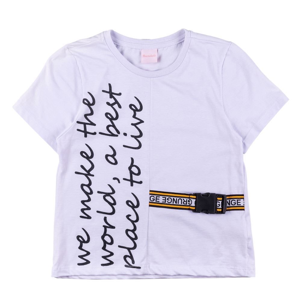 T-shirt de 12 a 16 Anos com Cadarço Marmelada