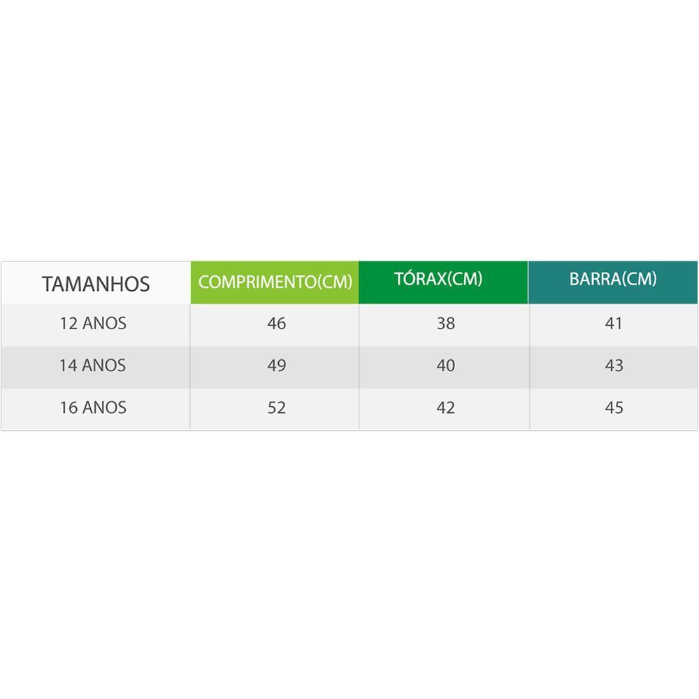 T-shirt de 12 a 16 Anos com Cadarço Marmelada