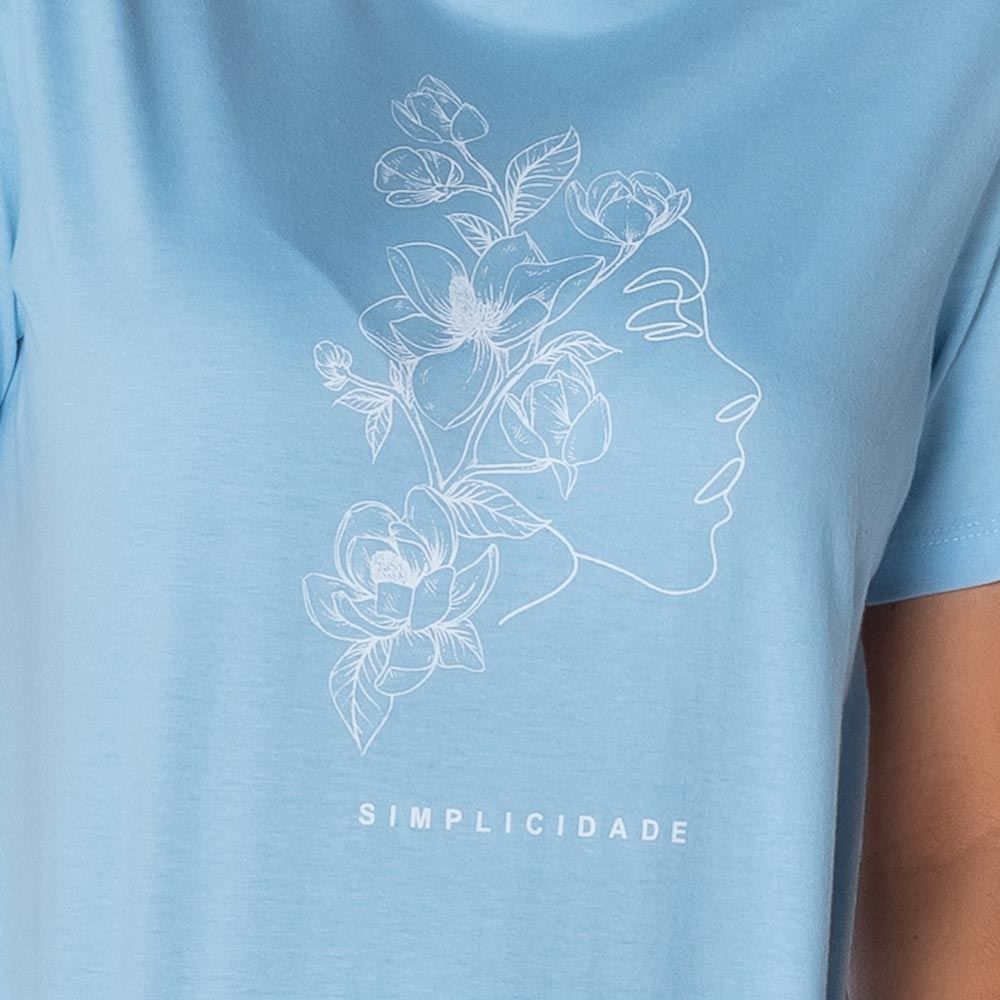 T-Shirt Estampa Rosto Patrícia Foster