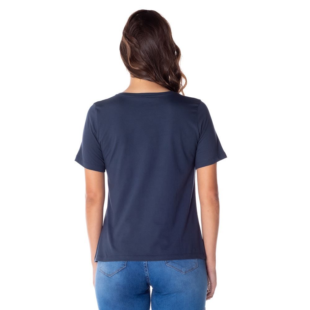 T-Shirt Malha Estampada Patrícia Foster